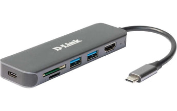 D-Link DUB-2327 USB-C Hub USB Typ-C/USB Typ-A