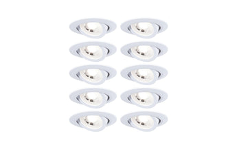 Paulmann Einbauleuchte LED 10er-Set schwenkbar rund 82 mm