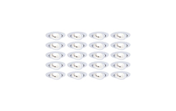 Paulmann Einbauleuchte LED 20er-Set schwenkbar rund 82 mm