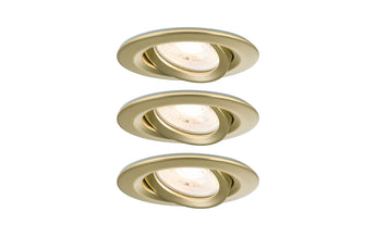 Paulmann Einbauleuchte Nova Plus 3-Set Gold