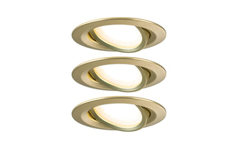 Paulmann Einbauleuchte LED Nova Coin 3-Set Gold