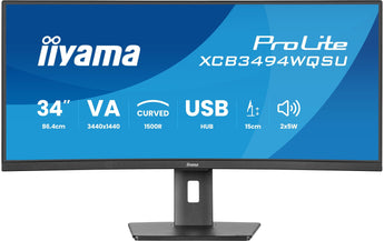 iiyama Monitor ProLite XCB3494WQSU-B1 34 , 3440 x 1440 (UWQHD)