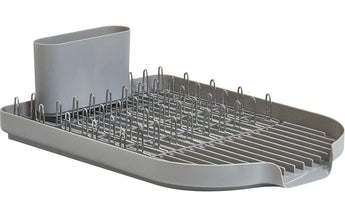 Zeller Present Abtropfgestell 45 x 32 x 13 cm, Metall / Kunststoff, Grau