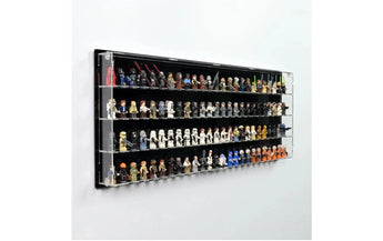 iDisplayit Baukasten Acryl-Wand-Display für 100 LEGO-Minifiguren