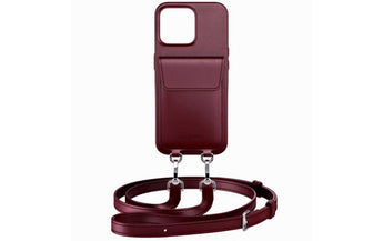 Urbany's Necklace Case Handykette+ iPhone 16 Pro Red Wine