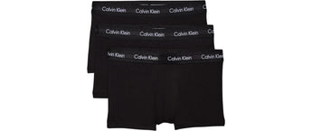 Calvin Klein Wäsche 3P Low Rise Trunk Weiss/Schwarz, XL