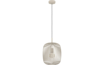 EGLO Leuchten Pendelleuchte ROMAZZINA beige E27
