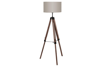 EGLO Leuchten Stehleuchte LANTADA nuss exkl. E27 1x60W