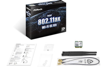 ASRock WLAN-AX PCIe Adapter Intel 802.11ax Wi-Fi 6E Kit