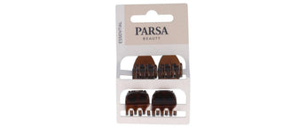 Parsa Beauty Haarklammer klein Havanna 4 Stück