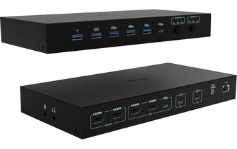 i-tec Dockingstation USB-C KVM Dock PRO Drei Hosts, 2x PD max 92W