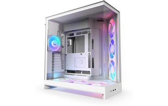 NZXT PC-Gehäuse H9 Flow RGB+ Weiss