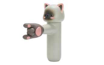 Acecool Handmassagegerät Katze, Hellgrau