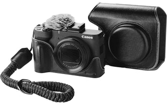 Smallrig Ledertaschen-Set für Canon PowerShot V1 Schwarz