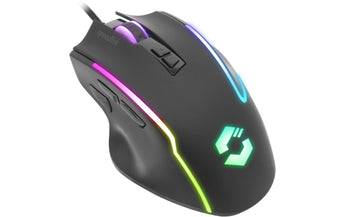 Speedlink Gaming-Maus DECUS NX RGB Schwarz gummiert