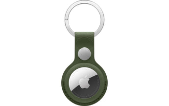 Apple AirTag Schlüsselanhänger aus Feingewebe Moosgrün