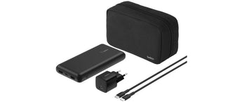 Belkin Wireless Charger BoostCharge Powerbank Bundle Schwarz
