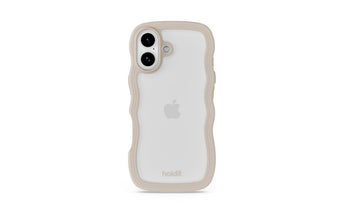 Holdit Back Cover Wavy iPhone 17 Transparent/Beige