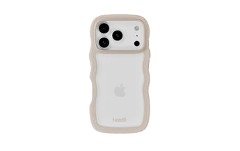 Holdit Back Cover Wavy iPhone 17 Pro Transparent/Beige
