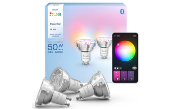 Philips Hue Leuchtmittel Essential, GU10, 4.7 W, White & Colour, 3 Stück