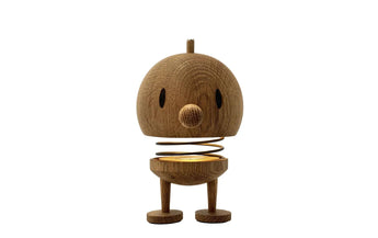 Hoptimist Tischleuchte Eiche L, 10 x 10 x 15 cm, Braun