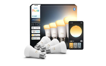 Philips Hue Leuchtmittel White Ambiance E27 Viererpack 4 x 810 lm