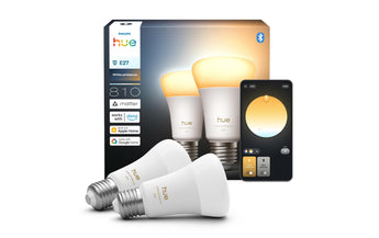 Philips Hue Leuchtmittel White Ambiance E27 Doppelpack 2 x 810 lm
