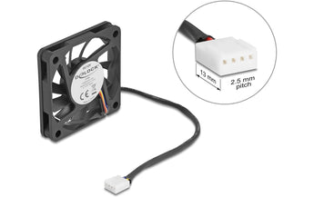Delock PC-Lüfter 12 V DC, 60 x 60 x 10 mm