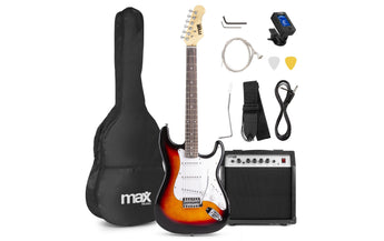 MAX E-Gitarre GigKit Sunburst
