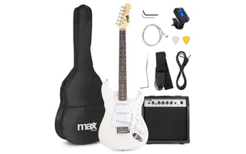 MAX E-Gitarre GigKit Weiss