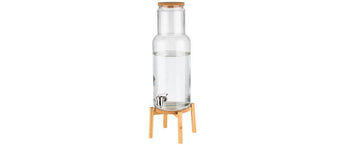 APS Getränkespender Nordic Wood 7.5 Liter, Transparent