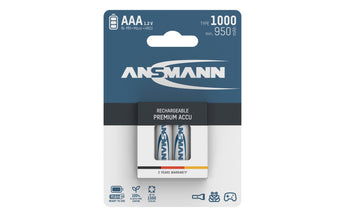 Ansmann Akku Typ 1000 NiMH AAA 1000 mAh, 4 Stück