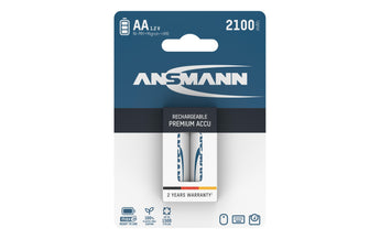 Ansmann Akku Typ 2100 NiMH AA 2100 mAh, 2 Stück