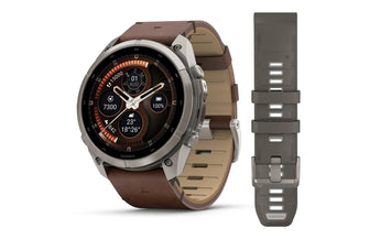 GARMIN Fenix 9 Pro inReach Titan Walnuss Lederarmband 51 mm