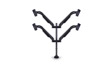 Multibrackets Tischhalterung Gas Lift Arm Quad bis 21 kg – Schwarz