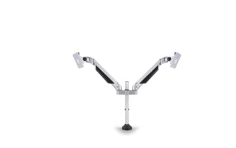 Multibrackets Tischhalterung Gas Lift Arm Dual bis 10 kg – Silber