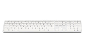 LMP Tastatur KB-1243 Silber, Mac CH-Layout mit Ziffernblock