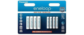 Panasonic Akku Eneloop BK-KJMCCE44E AA AAA 750 mAh/1900 mAh, 8 Stück