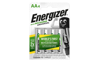 Energizer Akku Universal NiMH Mignon AA 1300 mAh, 4 Stück