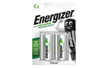 Energizer Akku Power Plus NiMH C 2500 mAh, 2 Stück