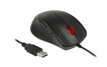Delock Ergonomische Maus 12548 für Linkshänder