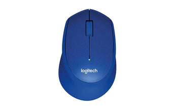 Logitech Maus M330 Silent Plus Blau, blau