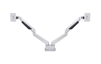 Multibrackets Tischhalterung Gas Lift Arm Dual SbS bis 10 kg – Silber