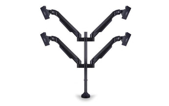 Multibrackets Tischhalterung Gas Lift Arm Quad bis 10 kg – Schwarz