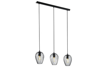 EGLO Leuchten Pendelleuchte NEWTOWN 3x E27, 16 cm