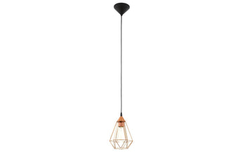 EGLO Leuchten Pendelleuchte TARBES 1x E27, 17.5 cm Kupfer