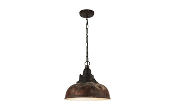 EGLO Leuchten Pendelleuchte GRANTHAM 1 1x E27 Braun