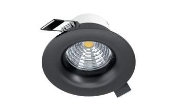 EGLO Leuchten Einbauspot Saliceto 1 Rund 1x 6 W 2700 K, Schwarz