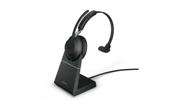 Jabra Headset Evolve2 65 Mono UC Schwarz, USB-A, inkl. Ladestation