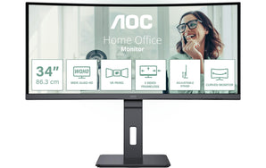 AOC Monitor CU34P3CV 34 , 3440 x 1440 (UWQHD)
